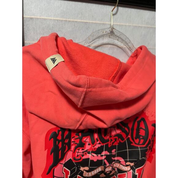Watson Luxe Larger Than Life Hoodie Red Graphic Angels Size L NWT Streetwear - Picture 5 of 14